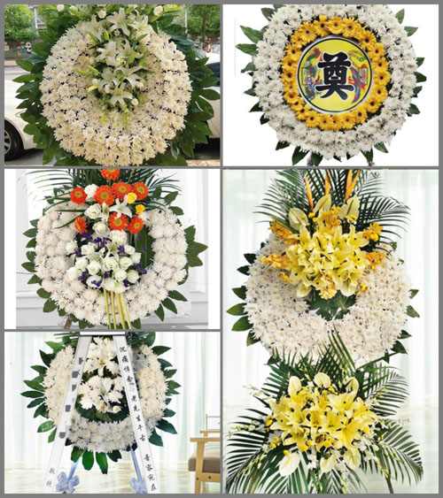 河南南阳镇平县侯集镇永丰庄村花圈速递